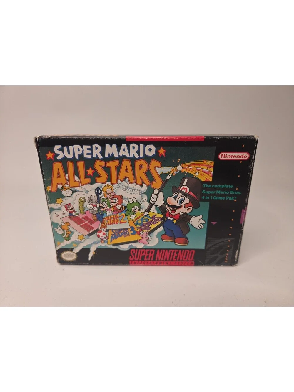 Super Mario All-Stars (Super Nintendo SNES) CIB Complete in Box Manual TESTED